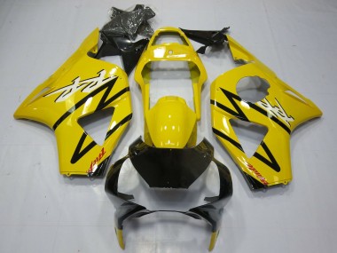 2002-2003 Yellow Glossy Black Honda CBR954RR Motorcycle Fairing