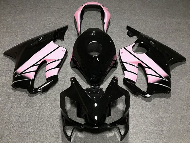 2004-2007 Pink Glossy Black Honda CBR600 F4i Motorcycle Fairings