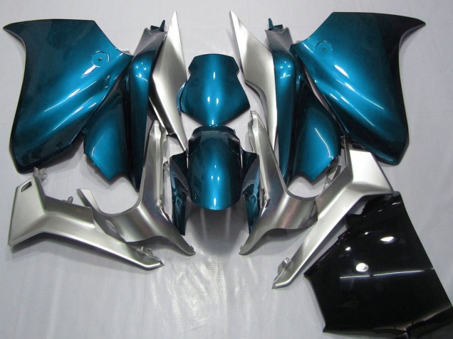 2010-2014 Silver Light Blue Honda VFR 1200 Motorcycle Fairings