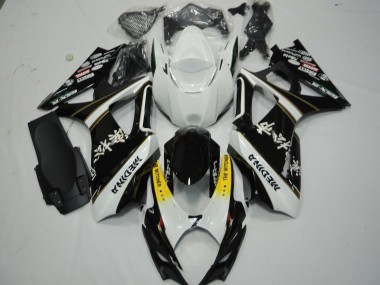 2007-2008 White Yellow Black The Witcher Suzuki GSXR 1000 Motorcycle Fairings