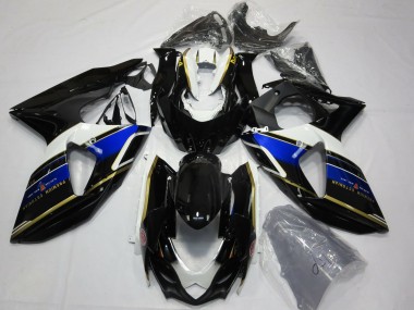 2009-2016 Blue White Gold Black Suzuki GSXR 1000 Motorcycle Fairings