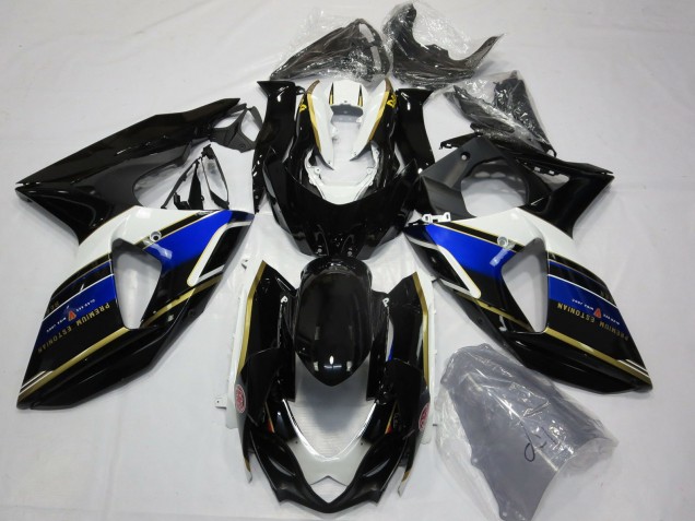 2009-2016 Blue White Gold Black Suzuki GSXR 1000 Motorcycle Fairings
