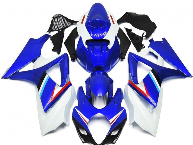 2007-2008 Blue White Red Black Suzuki GSXR 1000 Motorcycle Fairings