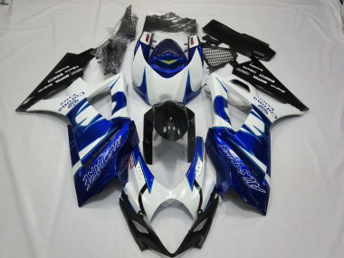 2007-2008 White Blue Black Corona Alstare Suzuki GSXR 1000 Motorcycle Fairings