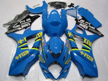2007-2008 Blue Gold Black Rizla Suzuki GSXR 1000 Motorcycle Fairing