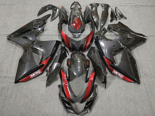 2009-2016 Carbon Fiber Red Suzuki GSXR 1000 Motorcycle Fairings