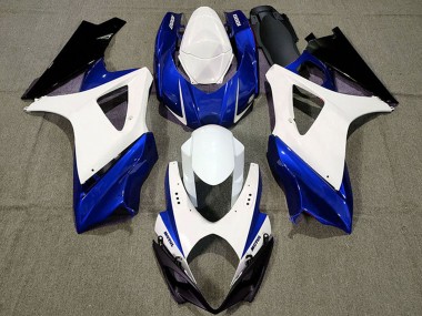 2007-2008 White Blue Black Suzuki GSXR 1000 Motorcycle Fairings