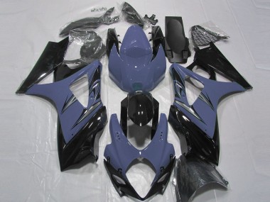 2007-2008 Dark Blue Glossy Black Suzuki GSXR 1000 Motorcycle Fairings