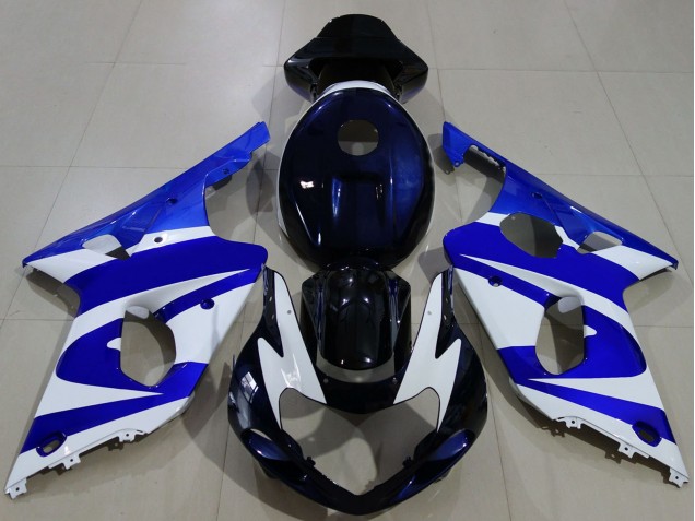 2000-2002 Blue White Black Suzuki GSXR 1000 Motorcycle Fairings