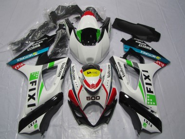 2007-2008 White Blue Green Yellow Red Fixi 500 Suzuki GSXR 1000 Motorcycle Fairings