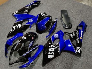 2005-2006 Blue Glossy Black White Suzuki GSXR 1000 Motorcycle Fairings