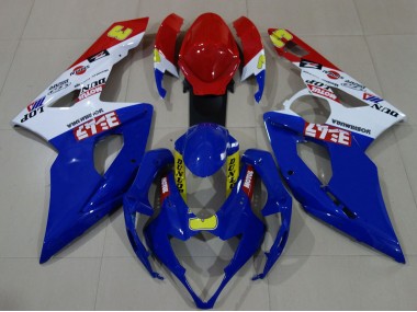 2005-2006 White Red Blue Yellow Suzuki GSXR 1000 Motorcycle Fairings