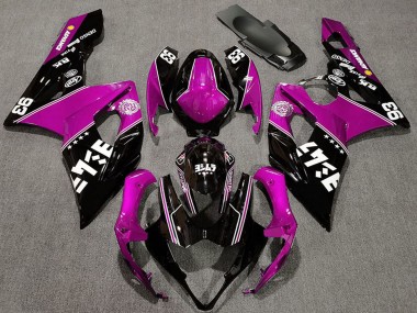 2005-2006 Pink Glossy Black White Suzuki GSXR 1000 Motorcycle Fairings