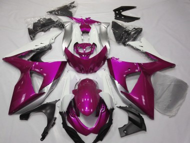 2009-2016 Pink White Suzuki GSXR 1000 Motorcycle Fairings