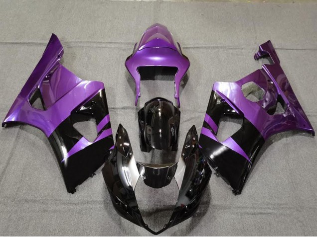 2003-2004 Purple Glossy Black Suzuki GSXR 1000 Motorcycle Fairings