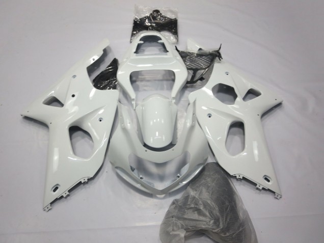 2000-2002 Glossy White Suzuki GSXR 1000 Motorcycle Fairings
