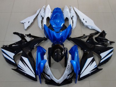 2009-2016 White Blue Black Suzuki GSXR 1000 Motorcycle Fairing