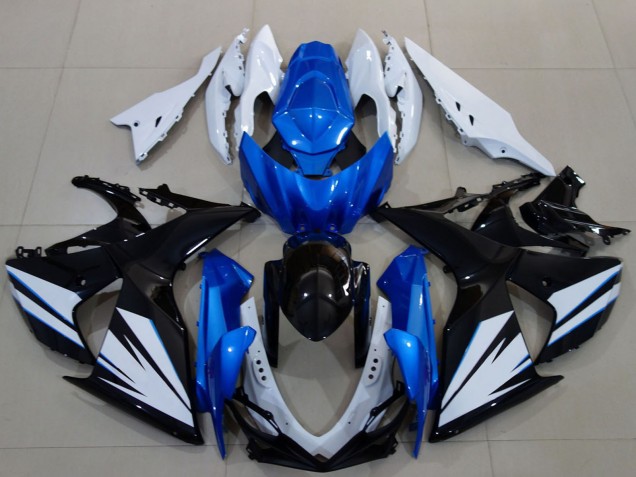 2009-2016 White Blue Black Suzuki GSXR 1000 Motorcycle Fairing