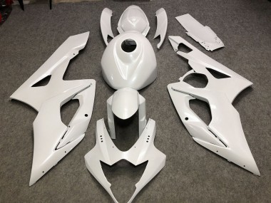2005-2006 Glossy White Plain Suzuki GSXR 1000 Motorcycle Fairings