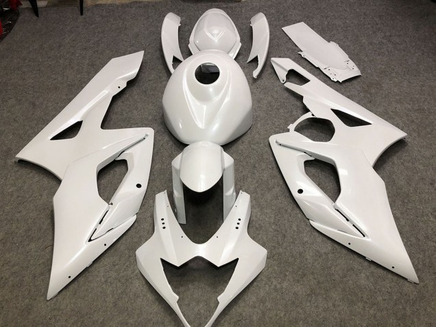 2005-2006 Glossy White Plain Suzuki GSXR 1000 Motorcycle Fairings