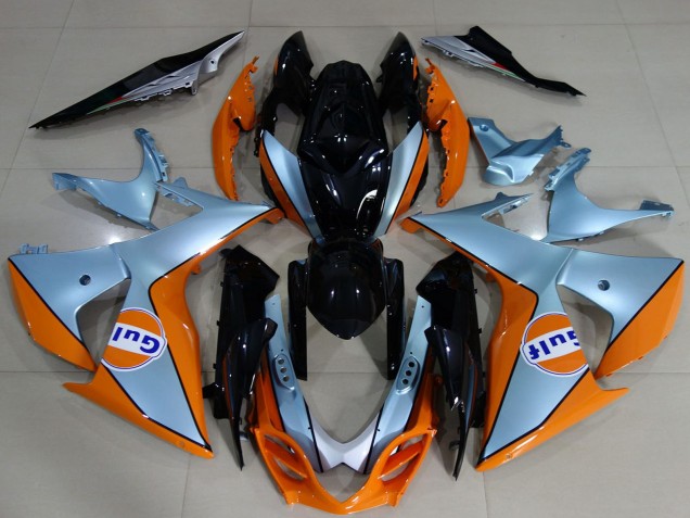2009-2016 Light Blue Orange Black Gulf Suzuki GSXR 1000 Motorcycle Fairings