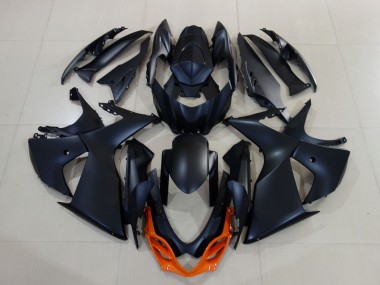 2009-2016 Matte Black Orange Suzuki GSXR 1000 Motorcycle Fairings