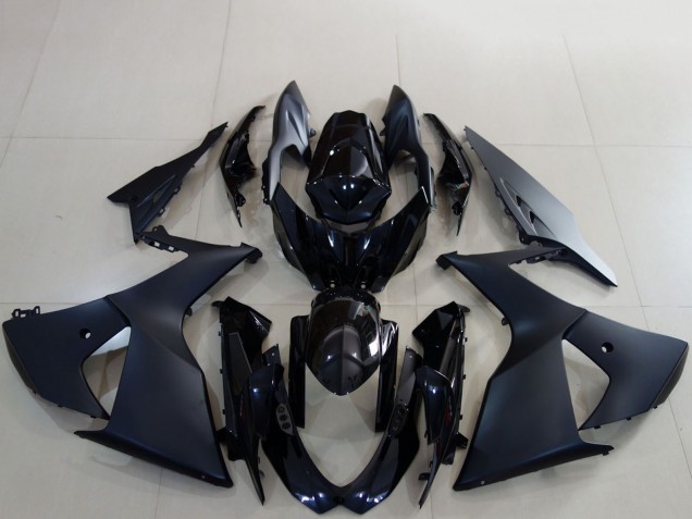 2009-2016 Matte Black Glossy Black Suzuki GSXR 1000 Motorcycle Fairings