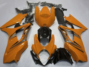 2007-2008 Orange Glossy Black OEM Style Suzuki GSXR 1000 Motorcycle Fairings