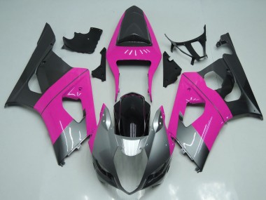 2003-2004 Pink Silver Black Suzuki GSXR 1000 Motorcycle Fairings