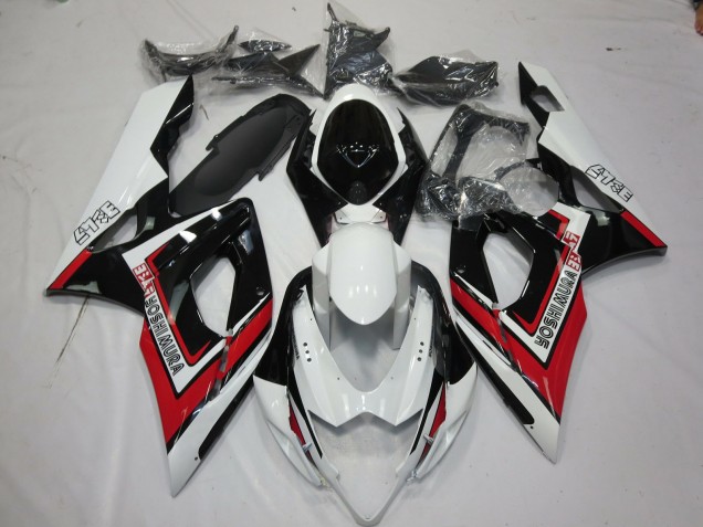 2005-2006 White Red Black Yoshimura Suzuki GSXR 1000 Motorcycle Fairings