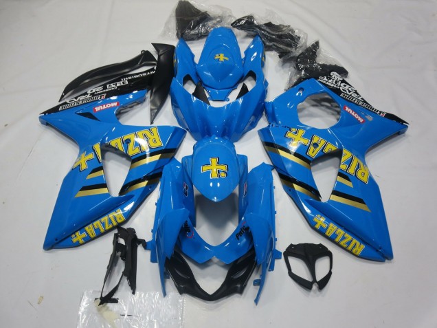 2009-2016 Blue Gold Black Rizla Suzuki GSXR 1000 Motorcycle Fairings