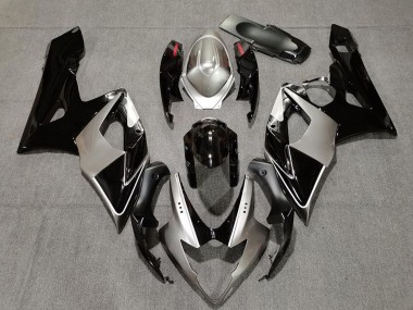 2005-2006 Silver Black Red Suzuki GSXR 1000 Motorcycle Fairings