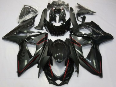 2009-2016 Glossy Black Red Suzuki GSXR 1000 Motorcycle Fairings