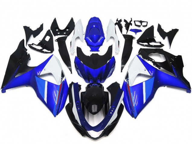 2009-2016 White Blue Black Suzuki GSXR 1000 Motorcycle Fairings
