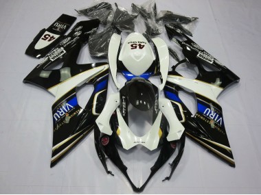 2005-2006 White Blue Black Yellow Viru Suzuki GSXR 1000 Motorcycle Fairings