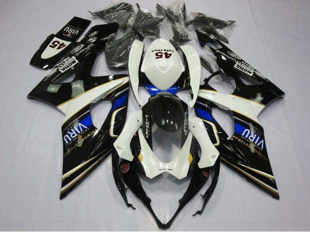 2005-2006 White Blue Black Yellow Viru Suzuki GSXR 1000 Motorcycle Fairings