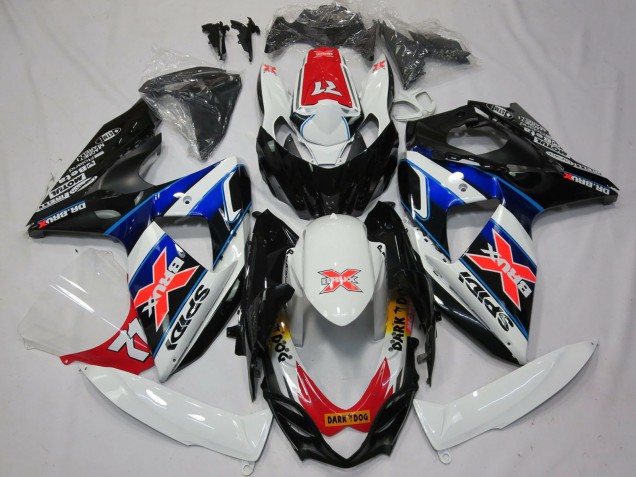 2009-2016 White Blue Red Black X Suzuki GSXR 1000 Motorcycle Fairings