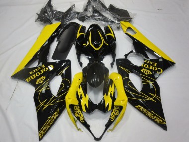 2005-2006 Yellow Black Corona Alstare Suzuki GSXR 1000 Motorcycle Fairings