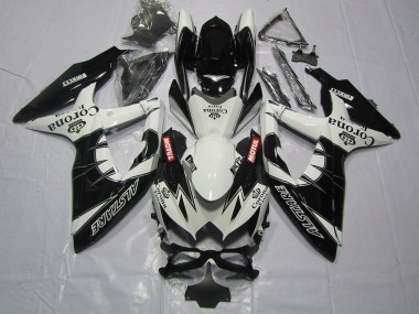 2008-2010 White Black Alstare Corona Motul Suzuki GSXR 600 / GSXR 750 Motorcycle Fairing