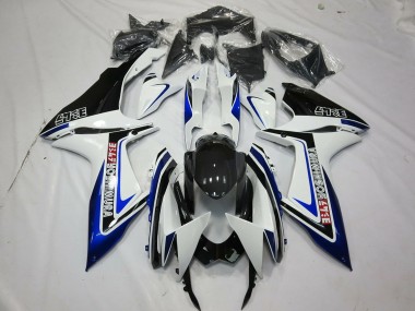 2011-2024 White Blue Glossy Black Alstare Suzuki GSXR 600 / GSXR 750 Motorcycle Fairings