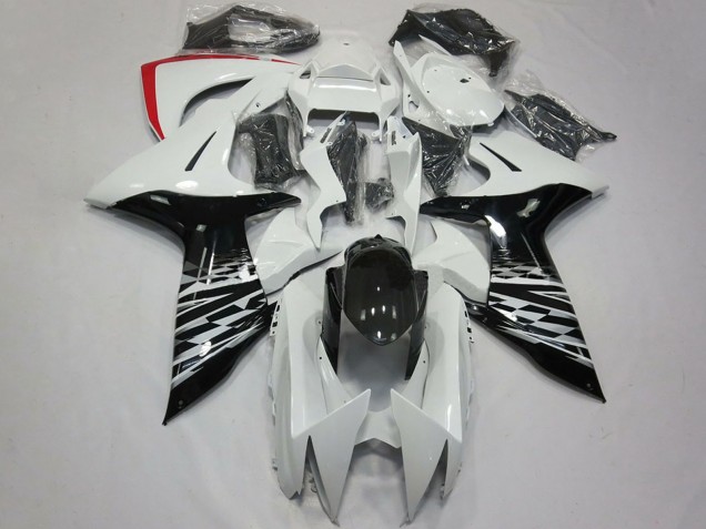 2011-2024 White Glossy Black Red Suzuki GSXR 600 / GSXR 750 Motorcycle Fairings