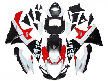 2011-2024 White Red Glossy Black Suzuki GSXR 600 / GSXR 750 Motorcycle Fairings