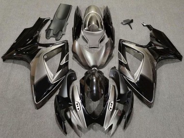 2006-2007 Dark Silver Glossy Black Suzuki GSXR 600 / GSXR 750 Motorcycle Fairings