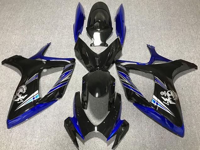 2006-2007 Blue Glossy Black Suzuki GSXR 600 / GSXR 750 Motorcycle Fairing