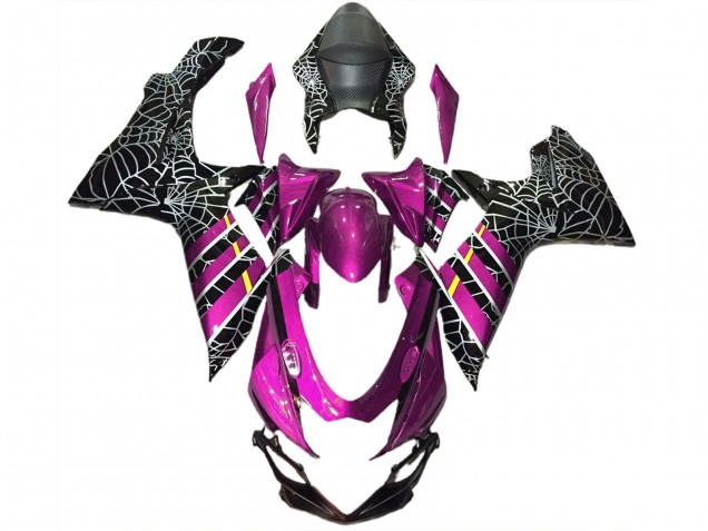 2011-2024 Pink Black Spider Suzuki GSXR 600 / GSXR 750 Motorcycle Fairings