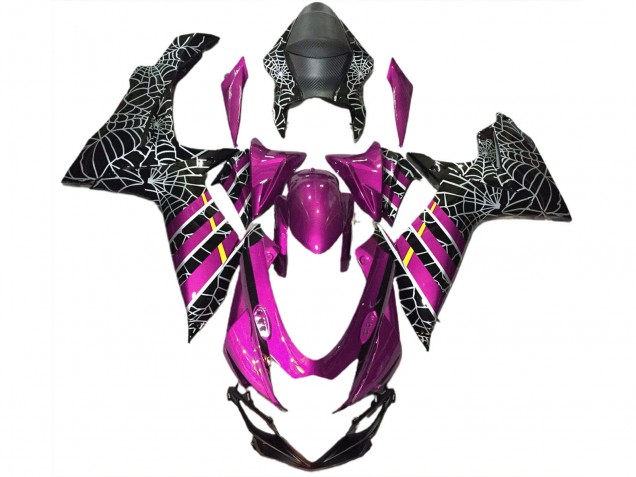 2011-2024 Pink Black Spider Suzuki GSXR 600 / GSXR 750 Motorcycle Fairings