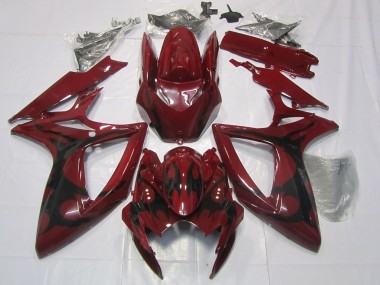 2006-2007 Maroon Red Suzuki GSXR 600 / GSXR 750 Motorcycle Fairings