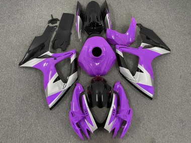 2006-2007 Purple Silver Glossy Black Suzuki GSXR 600 / GSXR 750 Motorcycle Fairings