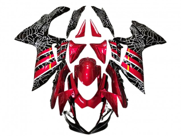 2011-2024 Red Black Spider Suzuki GSXR 600 / GSXR 750 Motorcycle Fairings