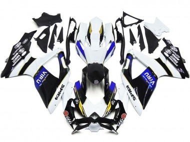 2008-2010 White Blue Yellow Black Viru Suzuki GSXR 600 / GSXR 750 Motorcycle Fairings